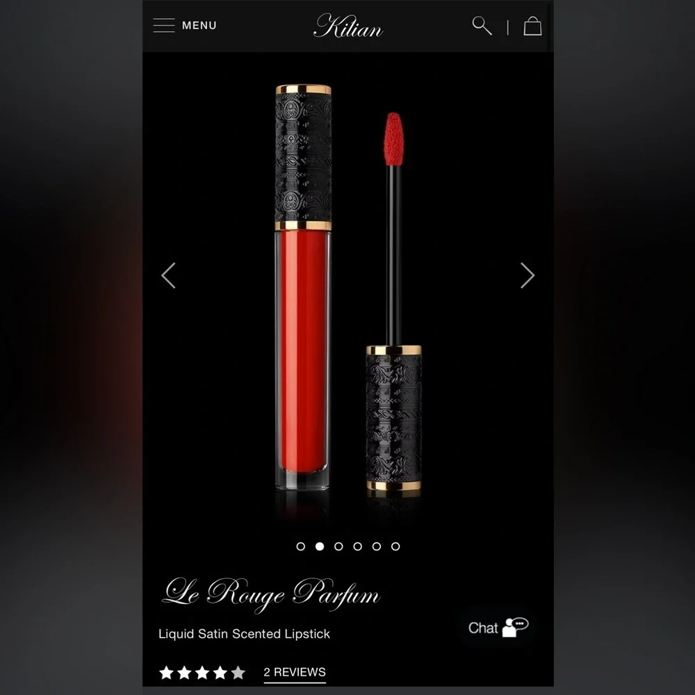 KILIAN • LE ROUGE - LIQUID SATIN LIPSTICK - HEAVEN ROUGE 400 • NIB